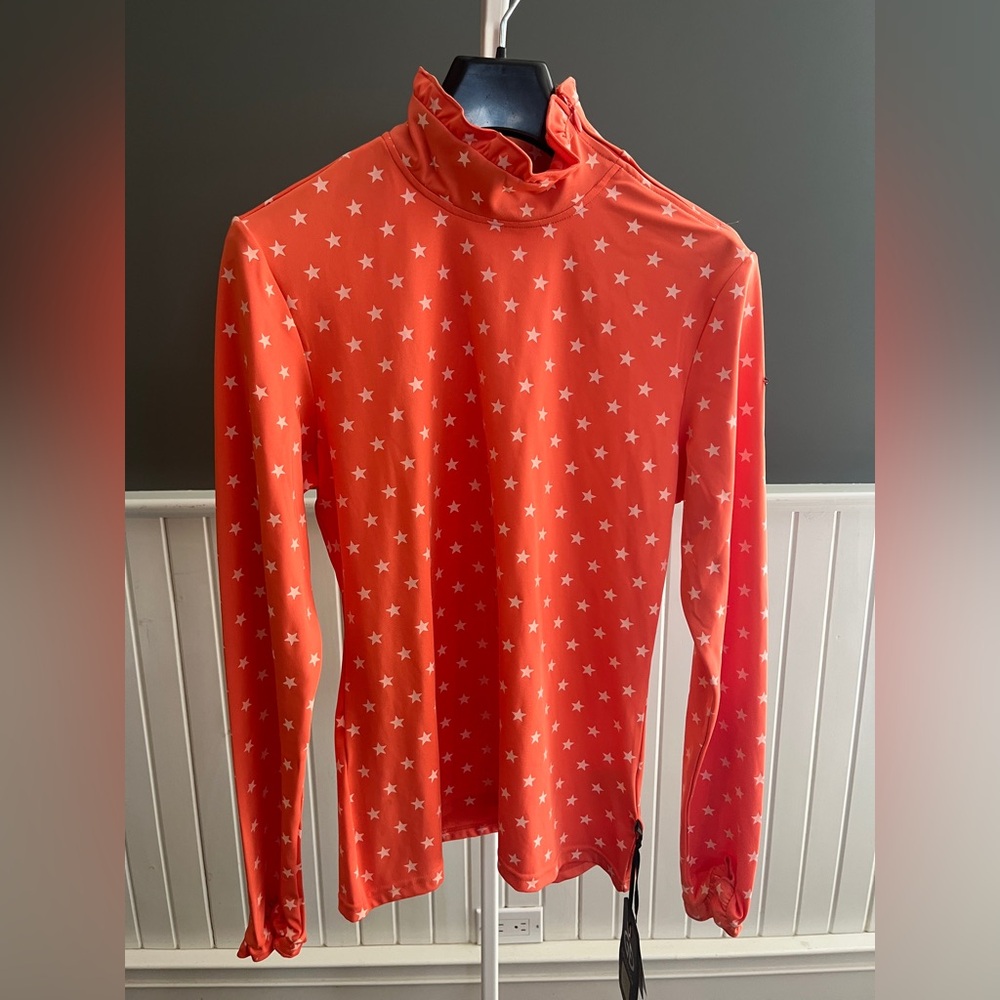 Goldbergh Women’s Coral Star Patterned Ski Pully